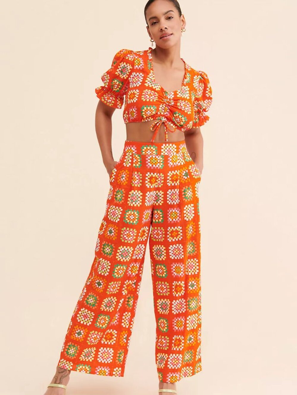 Rachel Antonoff Snyder Set in Granny Square Size XS